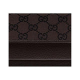 Brown Nylon Snap Closure Wallet Coin Pocket