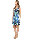 Sleeveless Mini Casual Dress Blue Xs