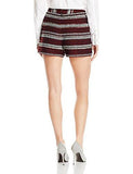 Pleat Front Short Wine Redmulti 4