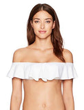 Gypsy Solids Offtheshoulder Bandeau Bikini Top Whitewhite 8