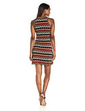Abstract Zig Zag Halter Dress, Print, M