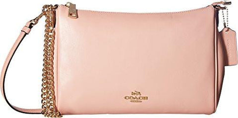 Leather Carrie Crossbody Blush Crossbody Bag