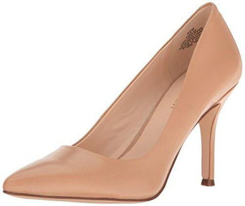 Nine West Flax Leather Dress Pump Light Natural 75 M Us