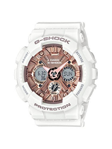 Casio G Shock Quartz Stainless Steel And Resin Casual Watch Color:White Model: Gmas120Mf7A2Cr