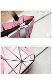 Fashion Bag Plain Folding Lady Handbags Geometry Style Female Shoulder Bags Large Casual Tote Famous Black Color