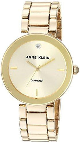 Diamond Dial Goldtone Bracelet Watch