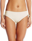 Side Shirred Hipster Bikini Bottom Milk Medium