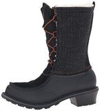 Fully Wooly Lace Winter Boot, Black, 9 M Us