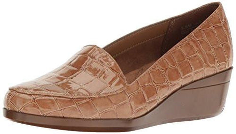 Aerosoles True Match Slipon Loafer Tan Crocodile 65 W Us