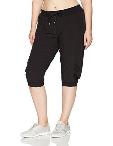 Calvin Klein Performance Plus Size Commuter Active Banded Bottom Capri 19 12 Inseam Black 2X