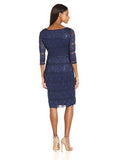 Jessica Howard Side Tucked Lace Sheath, Navy, 16