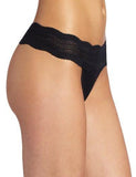 Dolce Vita Low Rise Thong Panty, Black, One Size