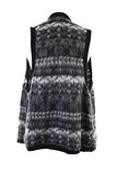 Wool Blend Drapey Sweater Vest Gray M