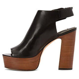 Harper PeepToe Platform Heel, Black, 10 M Us
