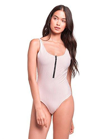 Sophia Reversible One Piece Dusty Rose/Pink Seersucker L Swimwear One Piece Rose/Pink
