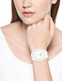 Nine West Nw1678Wtwt Matte White Rubberized Bracelet Watch