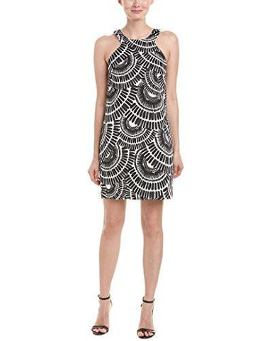 Aptos 2 Samba De Roda Structured Woven Dress Blackwhite Wash 8