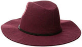Eneration Delicate Chain Flannel Panama Hat Wine Red One Size