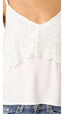 Medallion Crochet Cami, Natural, Medium