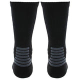 Traxion Ace Basketballfootball Crew Socks Blackwhiteonixdark Grey Large
