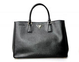 Prada Bn1844 Nzv F0002 Black Saffiano Leather Shoulder Bag