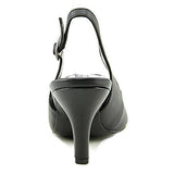 Ginaa Pointed Toe Slingback Classic Pumps, Black, Size 6