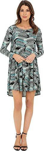 Aquarius Print Swing Dress Multi Dress Xs