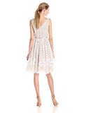 Eliza J Lace FitAndFlare Dress, Off White, 12
