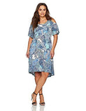 Plus Size Cold Shoulder Dress, Print, 2X
