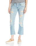 Karlie Bell Bottom Crop In, Turquoise Vintage, 26