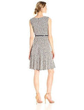 Mandarin Collar Jacket Dress, Navy/Tan, 12