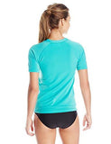 Kanu Surf Sonoma Short Sleeve Upf 50 Rash Guard Lagoon Medium