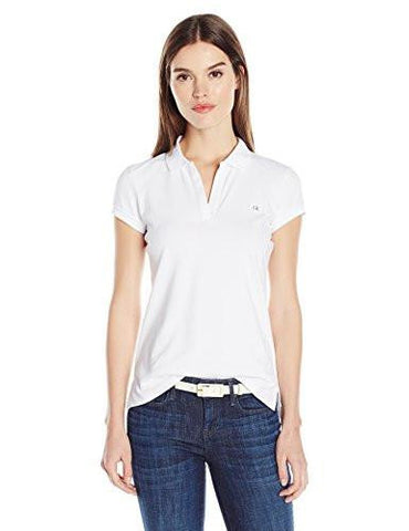 Calvin Klein Jeans Solid Pique Polo Shirt White Small