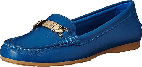 Olive Denim Pebble Grain Leather Shoe
