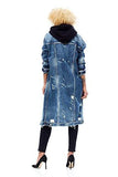 Hudson Denim Duster Aftermath Jacket W748Dko Amth Xs