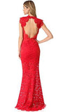 Estelle Cutout Back Maxi Dress, Red, 6