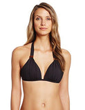 Kenneth Cole York Sunset Cliffs Wireless Pushup Triangle Bikini Top Black Xlarge