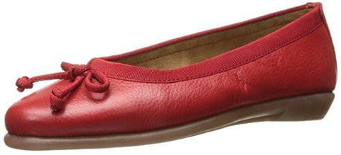 Fast Bet Ballet Flat Red Leather 8 W Us