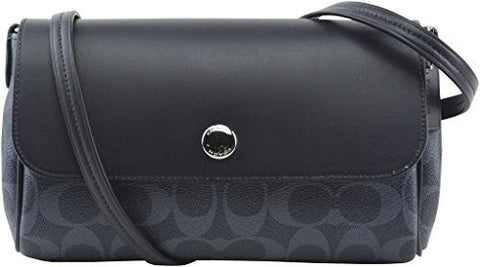 Reversible Crossbody In Signature Coated Canvas Style F59534 Sv Denim Midnight