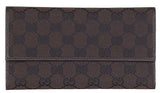Brown Nylon Snap Closure Wallet Coin Pocket