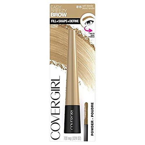 Easy Breezy Brow Fill Plus Shape Plus Define Powder Eyebrow, 815 Soft Blonde Pack Of 2