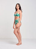 Leila Underwire Swim Top Palm Tropical S Swimwear Bikini Palm Tropical