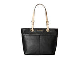 Bedford Top Zip Pocket Tote Black