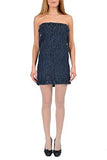 Maison Martin Margiela Mm6 Blue Denim Strapless Dress Us L It 44;