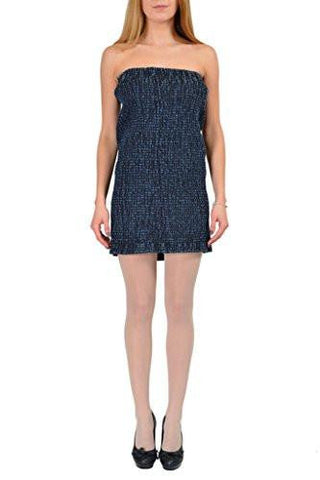 Maison Martin Margiela Mm6 Blue Denim Strapless Dress Us L It 44;