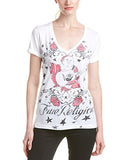 Rolled Sleeve Tshirt, S, White