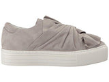 Kenneth Cole York Aaron Platform Twisted Bow Suede Fashion Sneaker Light Grey 7 M Us