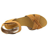 Eneration Fabelle Open Toe Casual Platform Sandals Ginger Suede Size 5
