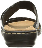 Leisa Lacole Slide Sandal Black Leather 7 M Us
