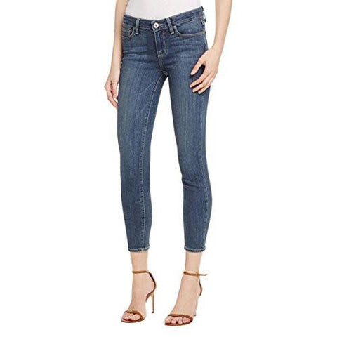 Verdugo MidRise Whisker Wash Skinny Crop Jeans Blue 32